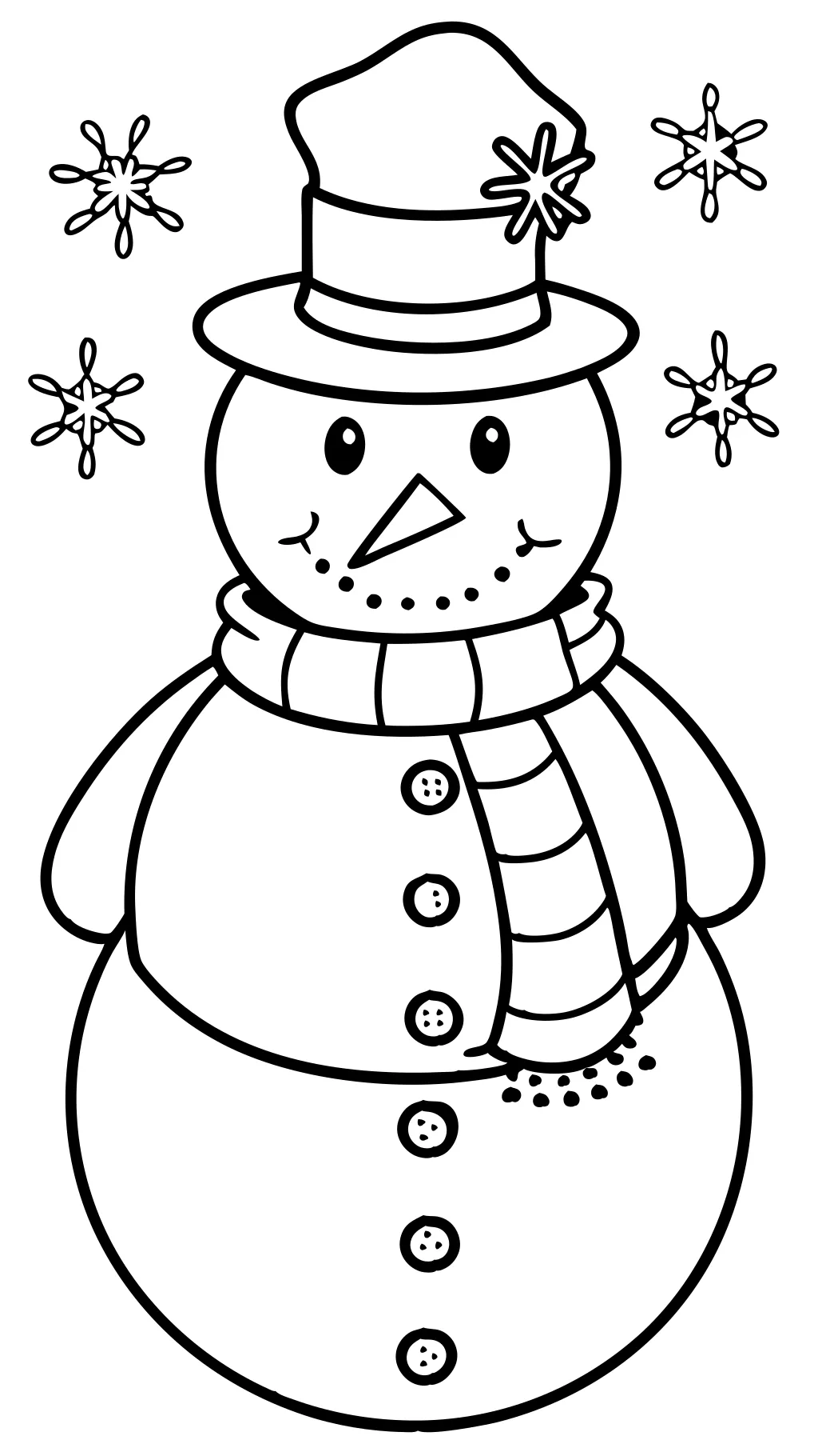 coloriages de bonhomme de neige gratuit